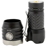 MecArmy PT16 Ultra Bright Rechargeable Flashlight - 3 x CREE XP-G2 LEDs - 1100 Lumens - Includes 1 x 16340 - Aluminum