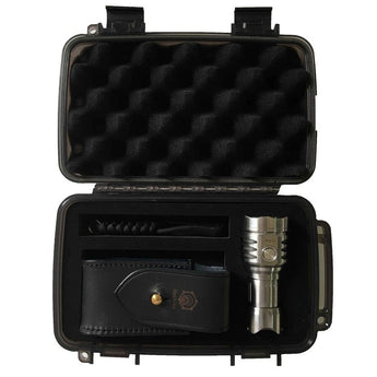 MecArmy PT16-TI Titanium Ultra Bright Rechargeable Flashlight - 3 x CREE XP-G2 LED - 1200 Lumens - Uses 1 x 16340 (Included) or 1 x 18350 - Titanium