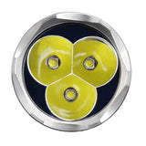 MecArmy PT16-TI Titanium Ultra Bright Rechargeable Flashlight - 3 x CREE XP-G2 LED - 1200 Lumens - Uses 1 x 16340 (Included) or 1 x 18350 - Titanium