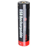 MecArmy U18-34 18650 3400mAh 3.7V Lithium Ion (Li-ion) Button Top Battery with Micro USB Charging Port