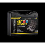 Nitecore MH27 1000 Lumen LED Flashlight Night Hunting Kit with GM02 Weapon Mount, RSW1 Pressure Switch, NFR40 Red Filter, NFG40 Green Filter - Fits Picatinny Railed Guns