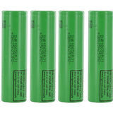 BUNDLE: 4 x LG MJ1 INR 18650 3500mAh 3.7V Unprotected High-Drain 10A Lithium Manganese (LiMn2O4) Flat Top Batteries
