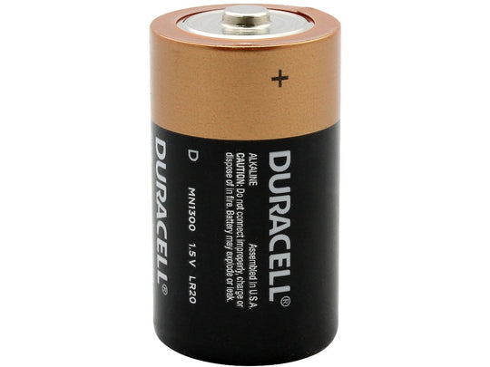 Duracell Duralock D Cell Vertical Front View