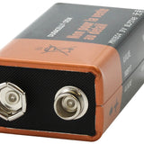 Duracell MN1604 9V Alkaline Battery with Snap Connectors - Bulk