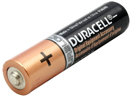 Duracell Coppertop Duralock MN2400 AAA 1.5V Alkaline Button Top Battery - Made in China - Bulk