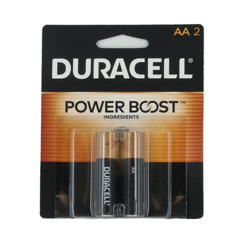 Duracell Coppertop Duralock MN1500-B2 AA LR6 1.5V Alkaline Button Top Batteries (MN1500B2) - 2 Piece Retail Card