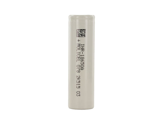 Molicel 18650A INR 18650 2500mAh 3.6V High-Drain 20A Lithium Ion (Li-Ion) Unprotected Flat Top Battery