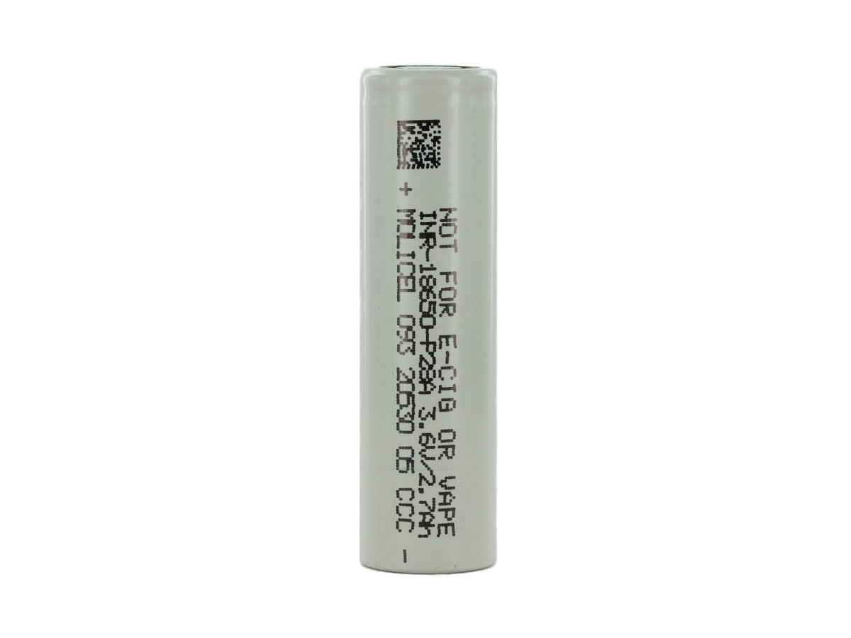 Molicel P28A INR 18650 2800mAh 3.6V High-Drain 35A Lithium Ion (Li-Ion) Unprotected Flat Top Battery