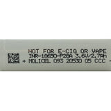 Molicel P28A INR 18650 2800mAh 3.6V High-Drain 35A Lithium Ion (Li-Ion) Unprotected Flat Top Battery