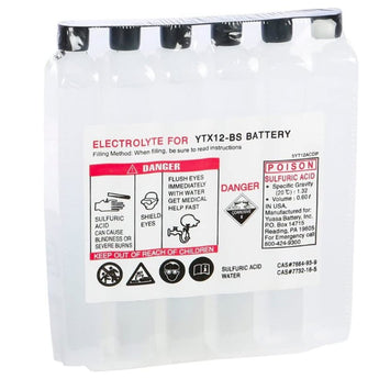 Motocross AGM High Performance YTX12-BS 180CCA 10Ah 12V Rechargeable Sealed Lead Acid (SLA) Battery - NB Terminal