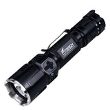 Fitorch MR26 Rechargeable Tactical LED Flashlight - CREE XHP35 HD - 1800 Lumens - Uses 1 x 18650 (included) or 2 x CR123A