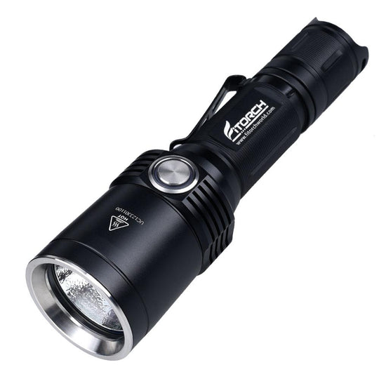 Fitorch MR35 Rechargeable Tactical LED Flashlight - CREE XP-L - 1200 Lumens - Uses 1 x 18650 (included) or 2 x CR123A
