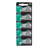 Sony/MuRata SR731SW 329 39mAh 1.55V Silver Oxide Watch Battery - 1 Piece Tear Strip, Sold Individually