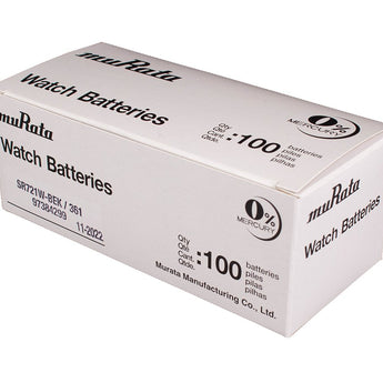 Sony/MuRata SR721W 361 24mAh 1.55V Silver Oxide Watch Battery - 1 Piece Tear Strip
