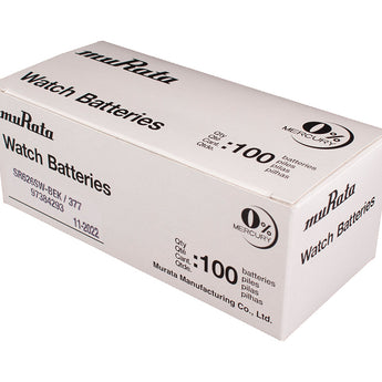 MuRata SR626SW 377 28mAh 1.55V Silver Oxide Watch Battery - 1 Piece Tear Strip, Sold Individually