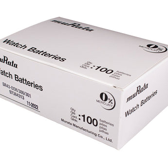 Sony/MuRata SR43W 386 120mAh 1.55V Silver Oxide Watch Battery - 1 Piece Tear Strip, Sold Individually