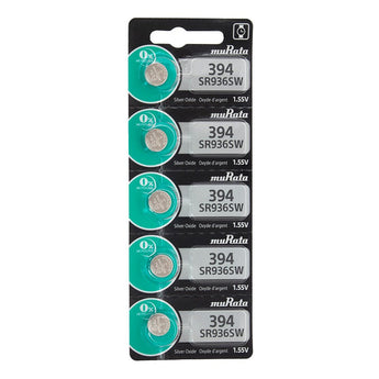 MuRata SR936SW 394 70mAh 1.55V Silver Oxide Watch Battery - 1 Piece Tear Strip