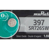 Sony/MuRata SR726SW 397 35mAh 1.55V Silver Oxide Watch Battery - 1 Piece Tear Strip