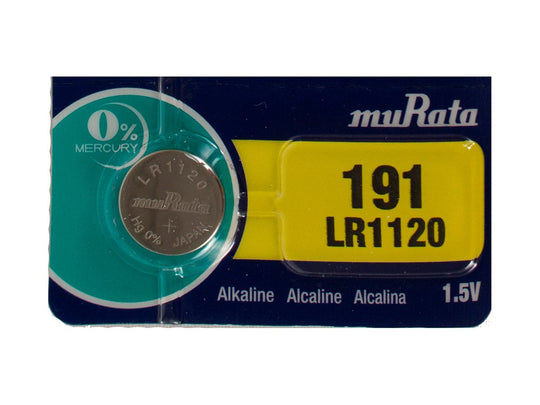 Sony/MuRata LR1120 1.5V Alkaline Coin Cell Battery - 1 Piece Tear Strip