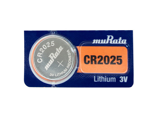 1 Piece Murata 2025 Lithium Watch Coin Cell Battery 3V, 160 mAh in Tear Strip Packaging