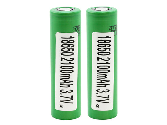 Sony MuRata VTC4 INR 18650 2100mAh 3.7V Unprotected High-Drain 30A Flat Top Battery - 2 Pieces