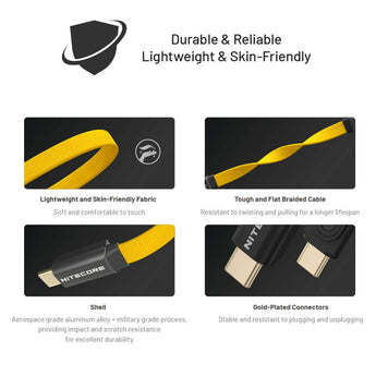 Nitecore NLink10 USB-C Magnetic Fast Charging Cable