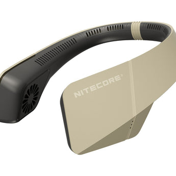 Nitecore NEF20 USB-C Rechargeable Neck Fan - Uses Built-in 4000mAh Li-ion Battery Pack