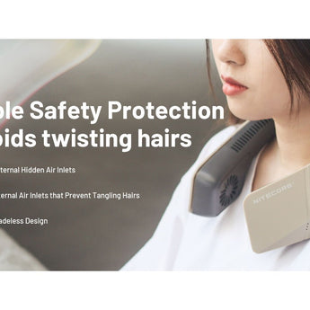 Nitecore NEF20 USB-C Rechargeable Neck Fan - Uses Built-in 4000mAh Li-ion Battery Pack