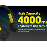 Nitecore NEF20 USB-C Rechargeable Neck Fan - Uses Built-in 4000mAh Li-ion Battery Pack