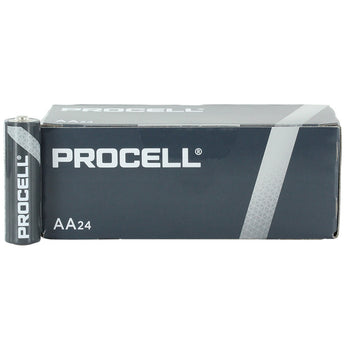 Duracell Procell PC1500 (24PK) AA 1.5V Alkaline Button Top Batteries (PC1500BKD) - Contractor Pack of 24