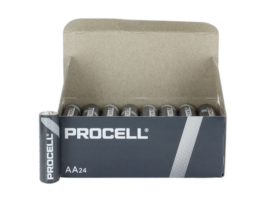 Duracell Procell AA Alkaline Battery 24 Pack - Boxed