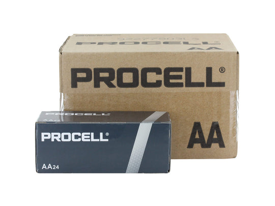 Duracell Procell AA Alkaline Battery 72 Pack and 24 Pack - Boxed