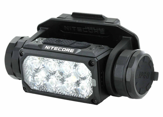 Nitecore HC65M UHE USB-C Rechargeable LED Helmet Mounted Light - 2000 Lumens - 8 x NiteLab UHE LEDs - Includes 1 x 18650 and NVG Mount