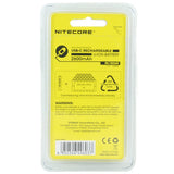 Nitecore NL1826R 18650 2600mAh 3.6V Protected Lithium Ion (Li-ion) Button Top Battery with Built In Micro-USB Charging Port