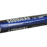 JETBeam Rechargeable 5000mAh 7.2V Lithium Ion (Li-ion) Battery Pack for use with the new SSR50 Flashlight
