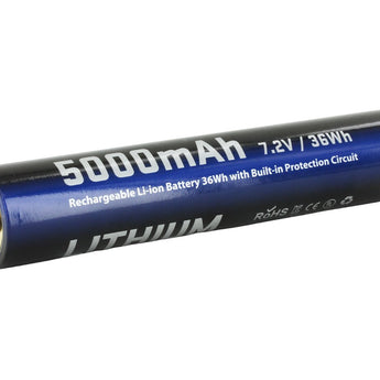 JETBeam Rechargeable 5000mAh 7.2V Lithium Ion (Li-ion) Battery Pack for use with the new SSR50 Flashlight