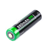 Nextorch 14500 880mAh 3.6V Lithium Ion (Li-ion) Button Top Battery with USB-C Charging Port