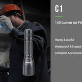 Nextorch C1 LED Flashlight - 140 Lumens - Includes 1 x AA