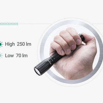 Nextorch C2 LED Flashlight - CREE XP-G3 - 250 Lumens - Includes 2 x AA