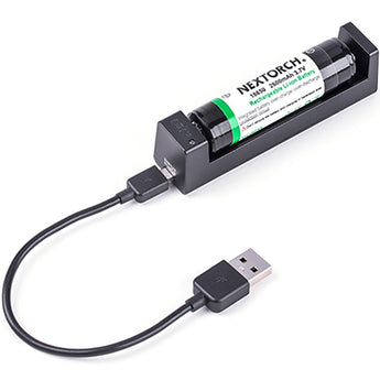 Nextorch DC10 Single Bay Li-ion Battery Charger