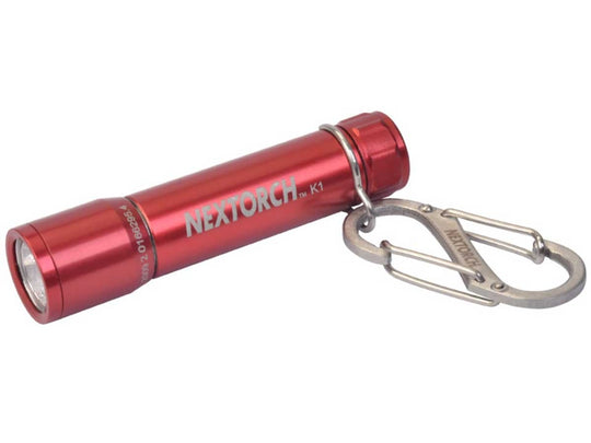 Nextorch K1 LED Keylight with S-Biner - CREE Q4 LED - 40 Lumens - Includes 1 x AAA - Black, Blue or Red