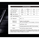 Nextorch K3RT USB-C Rechargeable LED Penlight - CREE XP-G3 - 330 Lumens - Uses Built-in 320mAh Li-ion Battery Pack