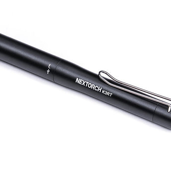 Nextorch K3RT USB-C Rechargeable LED Penlight - CREE XP-G3 - 330 Lumens - Uses Built-in 320mAh Li-ion Battery Pack