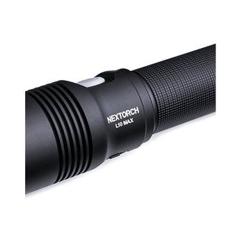 nextorch l10 max lep flashlight close up of gnurling