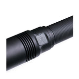 nextorch l10 max lep flashlight close up of protected charge port
