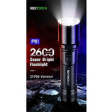 Nextorch P81 USB-C Rechargeable LED Flashlight - 2600 Lumens - LUMINUS SST-70 - Includes 1 x 21700