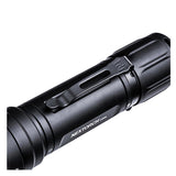 nextorch t20l lep flashlight close up of pocket clip