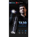 Nextorch TA30-V2 LED Tactical Flashlight - 1300 Lumens - Osram P9 - Includes 1 x 18650