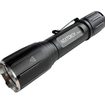 Angle Shot of the Nextorch TA40 Tactical Flashlight