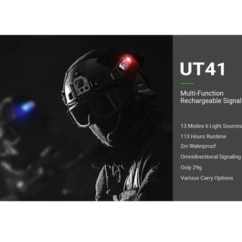 Nextorch UT41 USB-C Rechargeable LED Signal Light - Uses Built-in 500mAh Li-ion Battery Pack